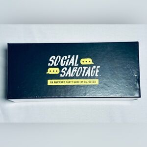 Social Sabotage Card / Drinking Game by Buzzfeed 17+ Brand New Sealed